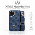 Officieel Mercedes-Benz iPhone Hoesje met Koord / Schouderband – Blauw Patroon