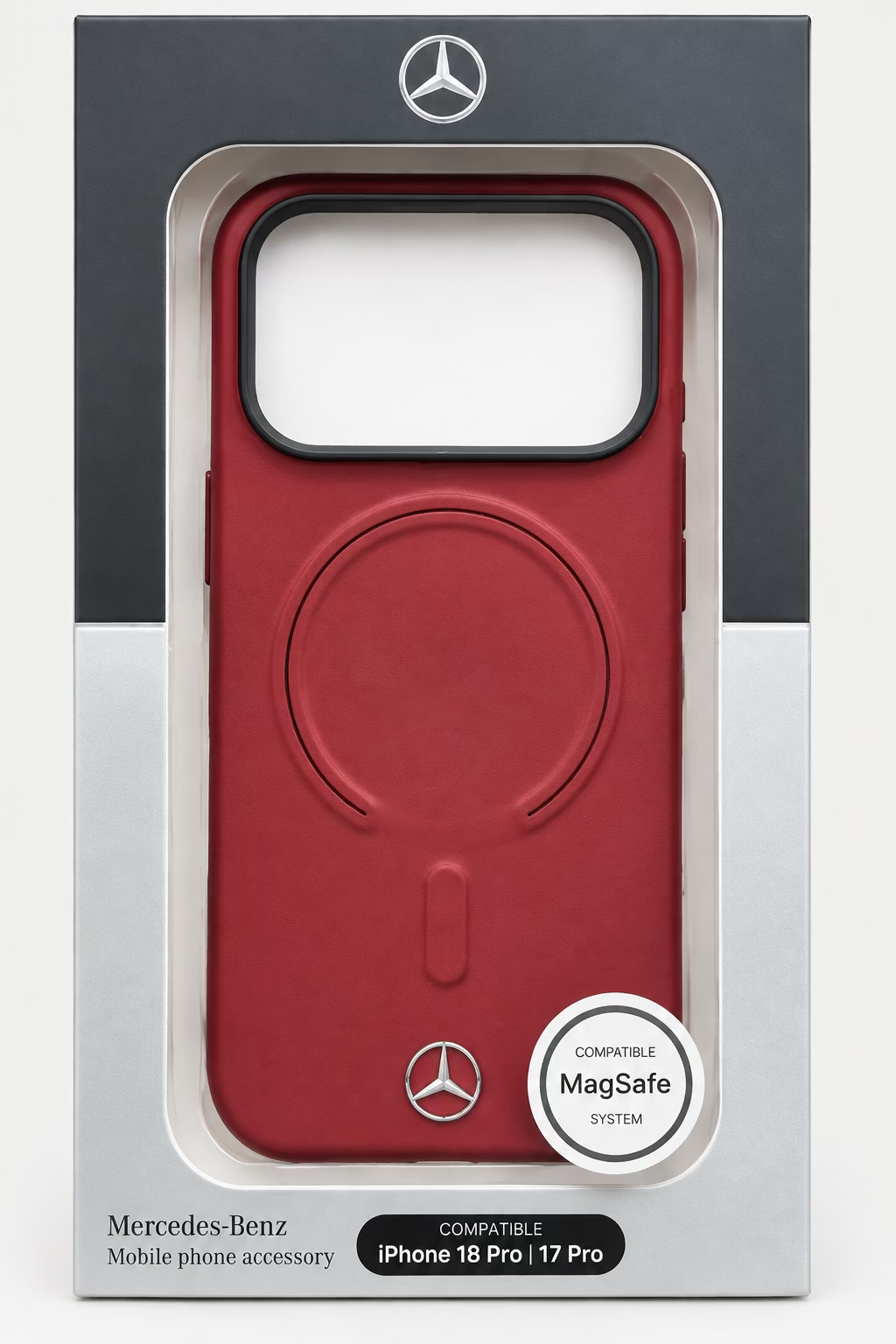 Official Mercedes-Benz iPhone 18 Pro / 17 Pro Case – Red (MagSafe